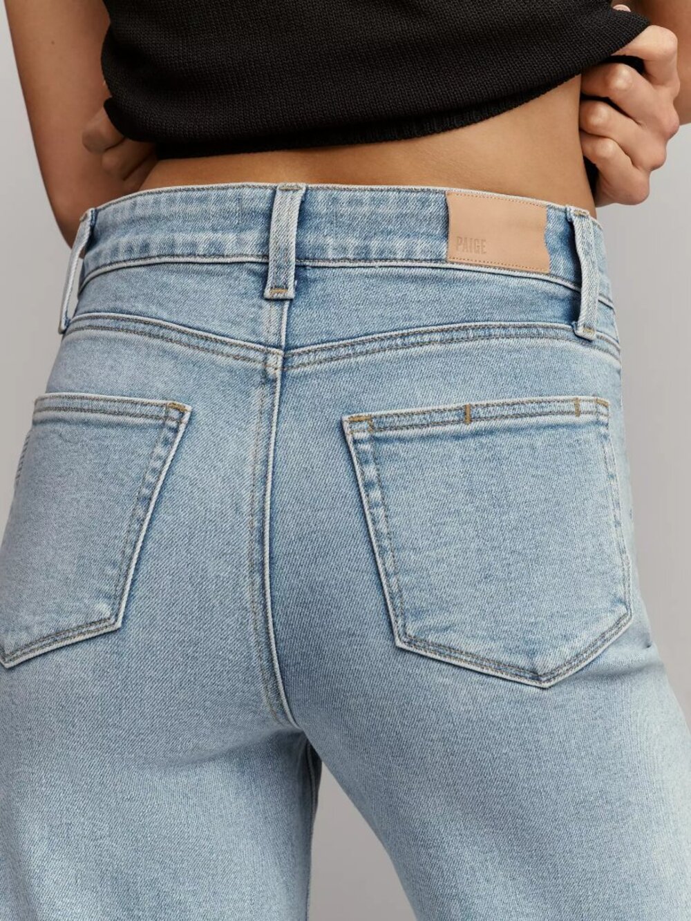 PAIGE Anessa Front Yoke High-Rise Wide-Leg Jeans -Size 30P, Brand New! - Picture 4 of 11